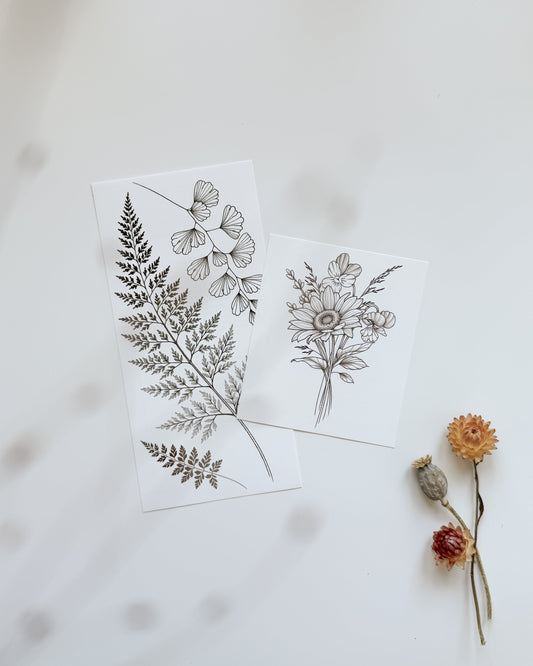 Botanical Pack: Ferns & Flower Bouquet