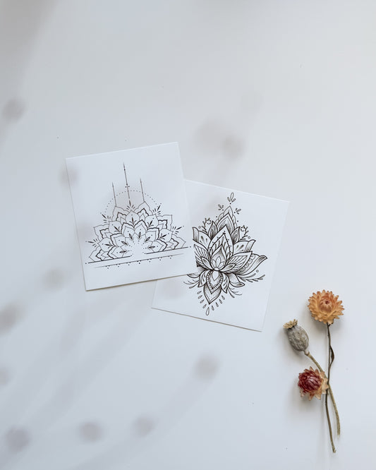 Ornamental Pack: Lotus and Half Mandala